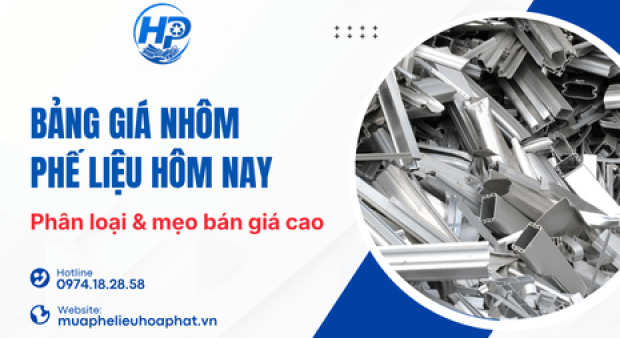 Bảng giá nhôm phế liệu hôm nay: phân loại & mẹo bán giá cao