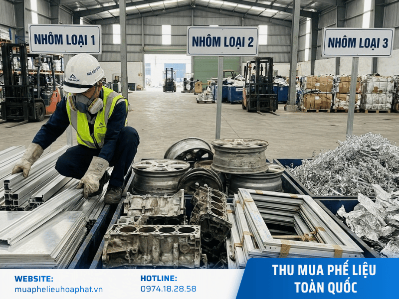 Bảng giá nhôm phế liệu hôm nay và phân loại chi tiết các nhóm nhôm tại Phế Liệu Hòa Phát