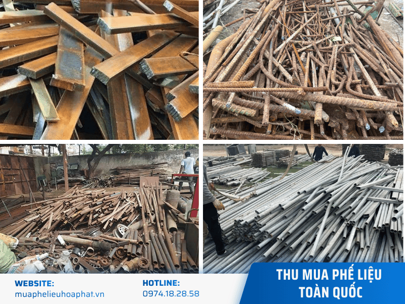 Phân loại sắt đặc phế liệu gồm sắt phi cây và thép tấm dầy nguyên chất
