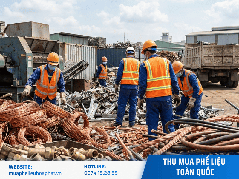 Phế liệu Hòa Phát thu mua phế liệu giá cao hơn thị trường
