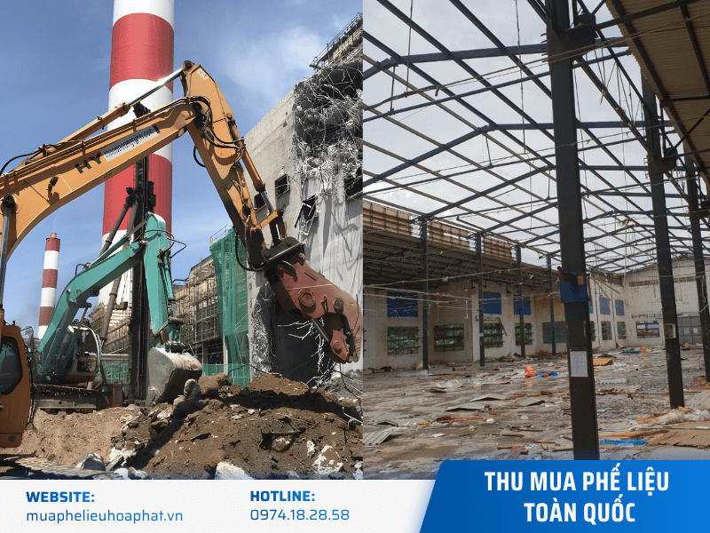 Thu mua xác nhà xưởng trọn gói các tỉnh thành miền Bắc